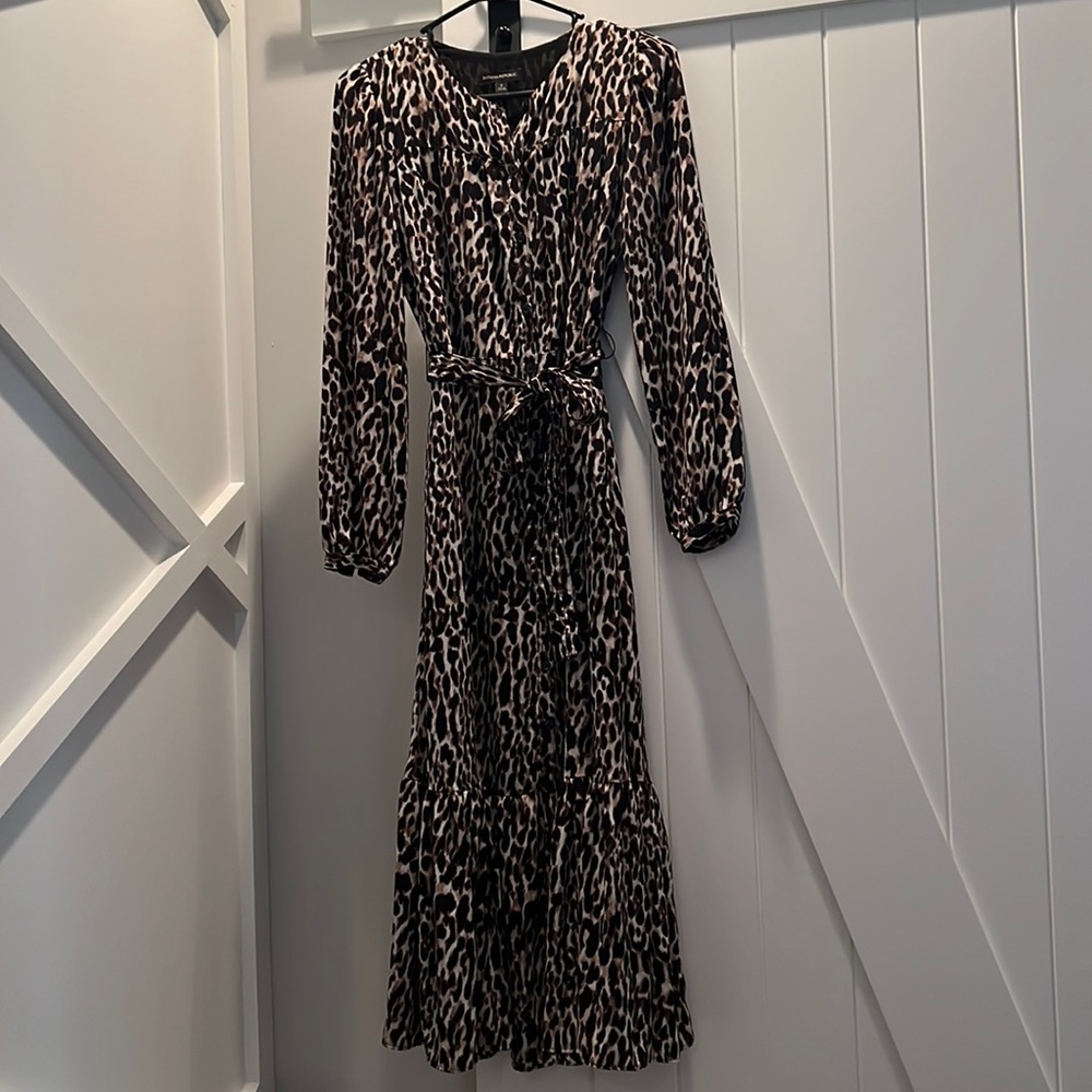Banana Republic Leopard Maxi Dress
